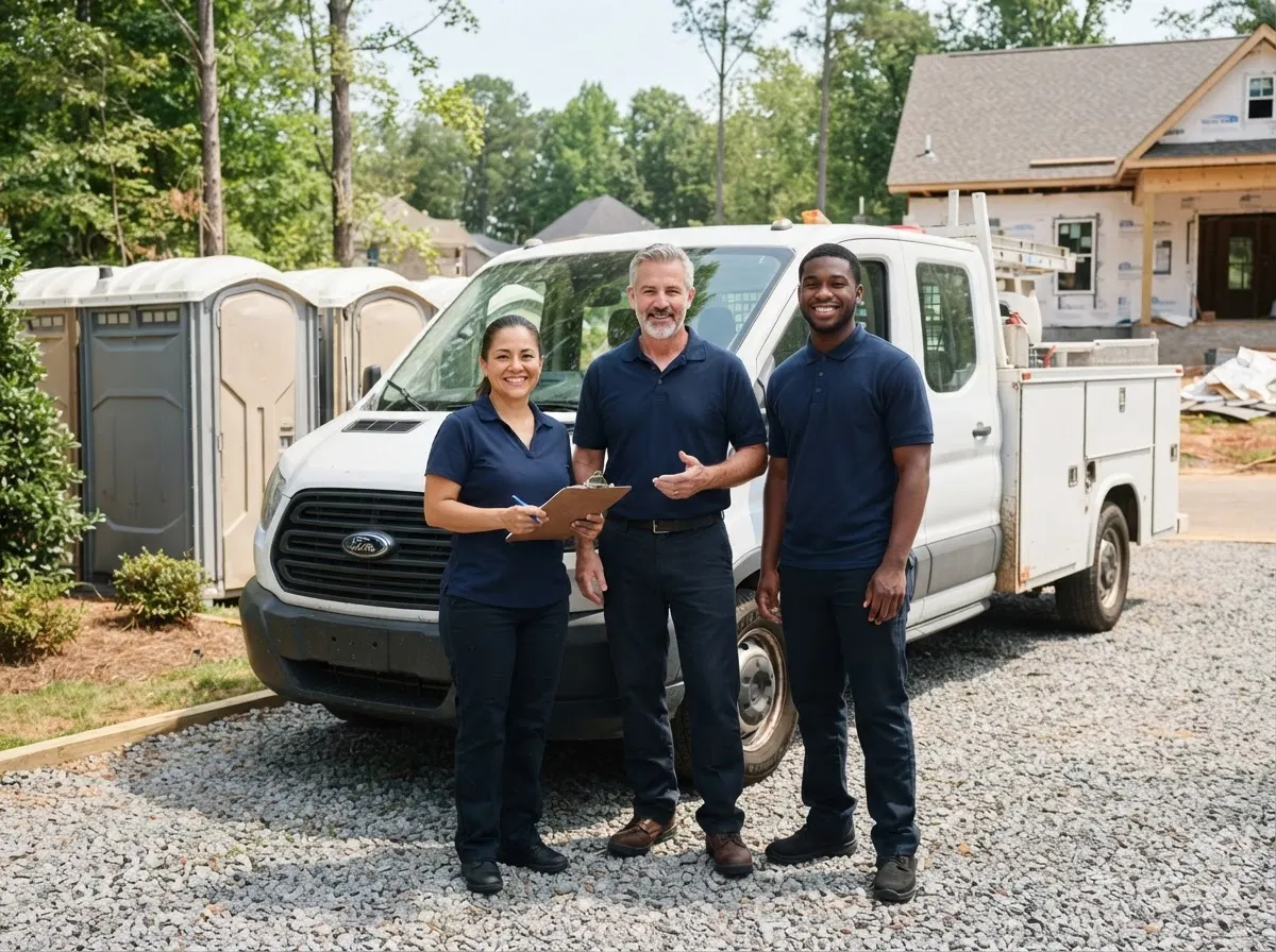 The Mojave Portable Toilets team, portable toilet rentals in Cary, NC